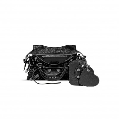 BALENCIAGA SMALL NEO CAGOLE CITY IN BLACK 700940210B01000 (25.9*17.8*11.4cm)